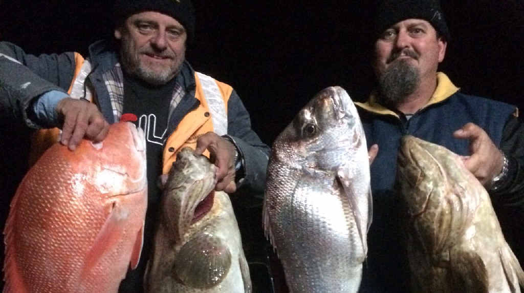 HAULED IN: Wade and Wayne Estrem with a nice catch. HAULED IN: Wade and Wayne Estrem with a nice catch.